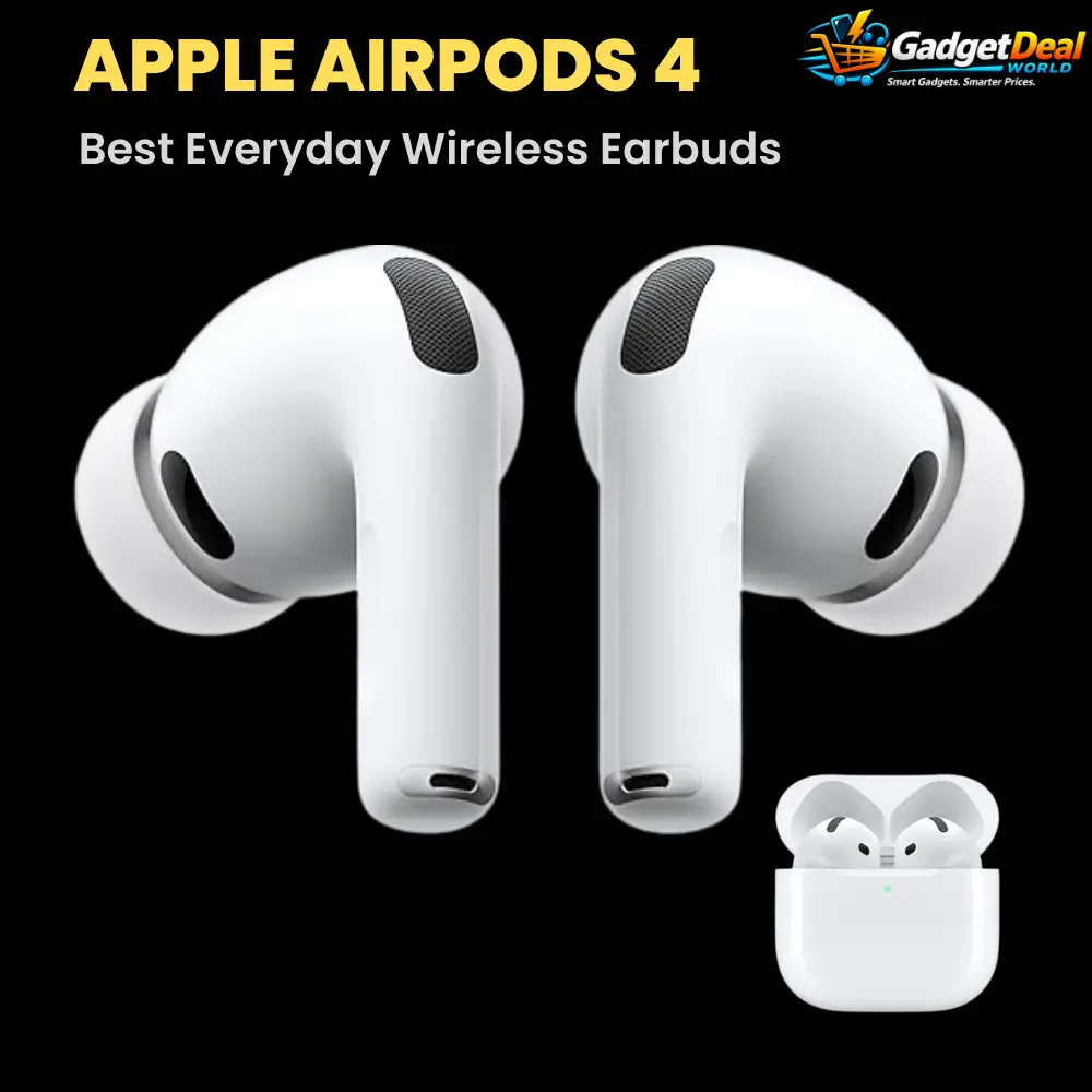 Apple AirPods 4 wireless earbuds with charging case