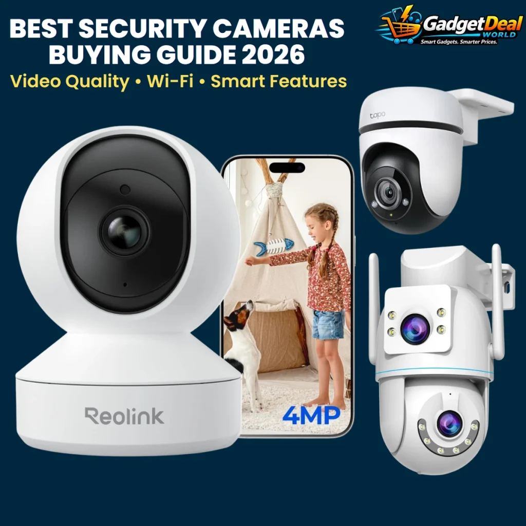 Best Security Camera Buying Guide 2026 featuring smart home security cameras and key features