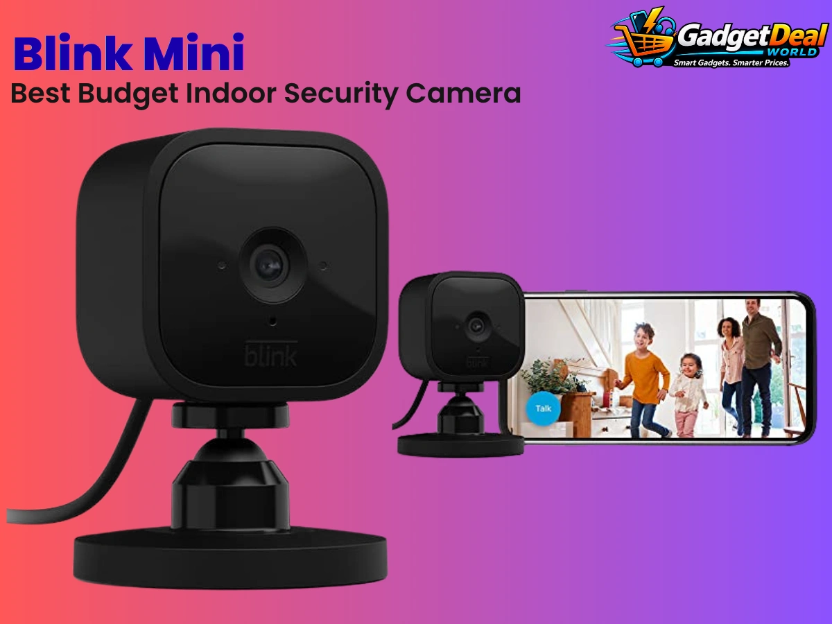 Blink Mini indoor security camera with 1080p HD video