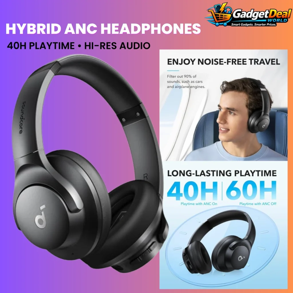 Soundcore Q20i Hybrid ANC Wireless Headphones with 40H Playtime