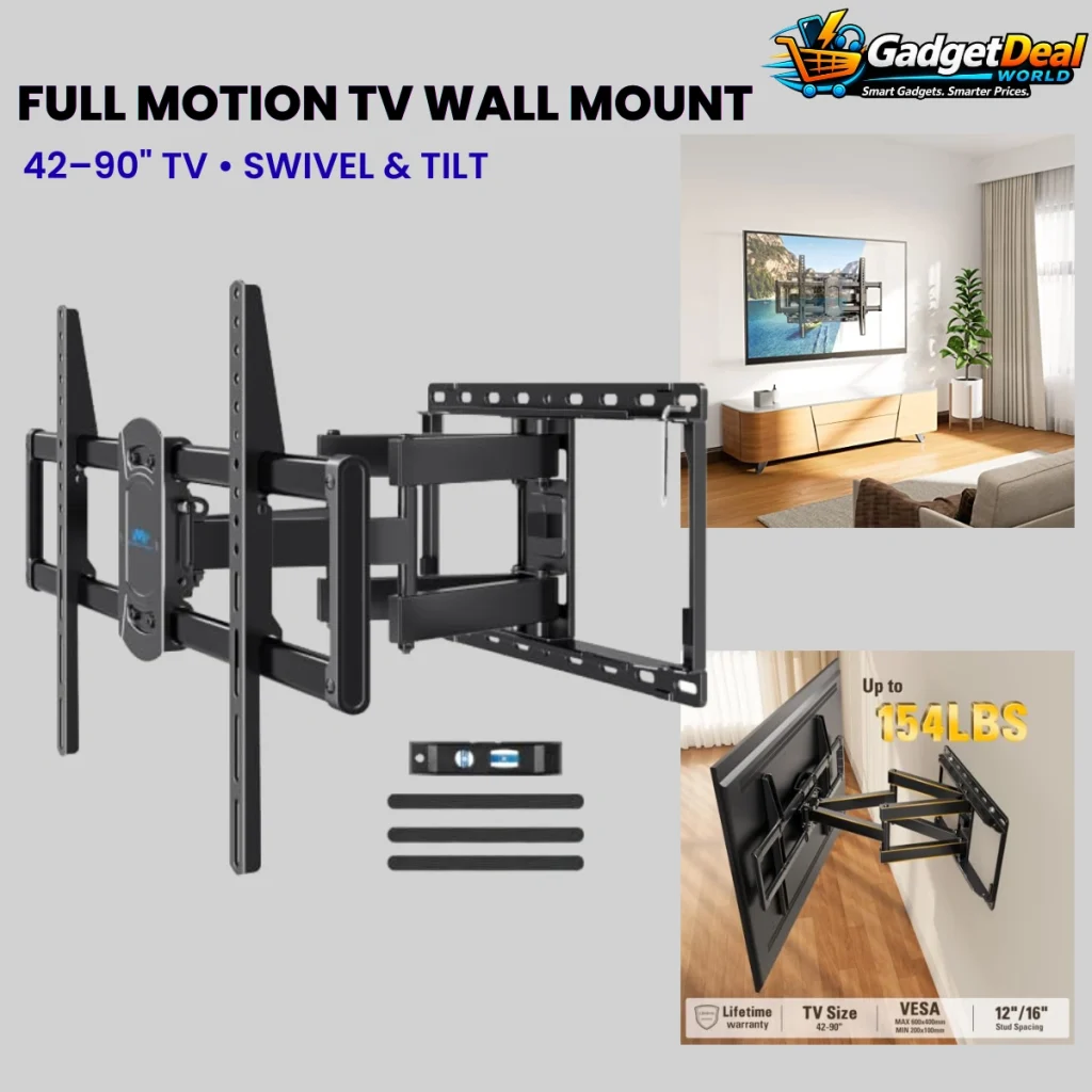 Mounting Dream Full Motion TV Wall Mount for 42-90 inch TVs